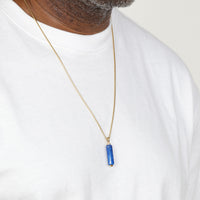 Tiger Eye Pendant in Yellow Gold Plated Sterling Silver