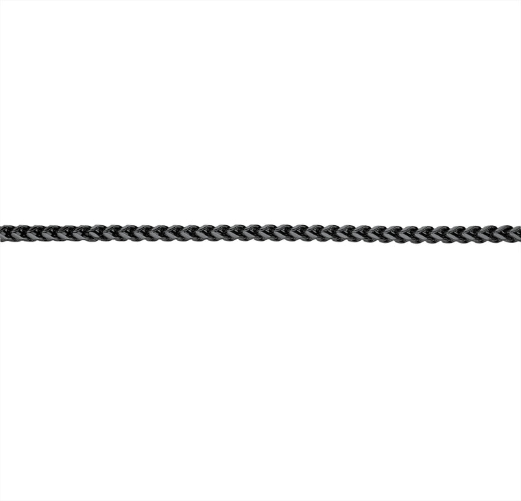 Thin Bracelet in Black Ion Plated Stainless Steel