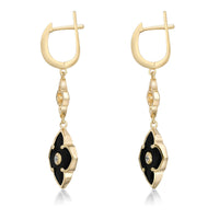 Flora Classic Double Flower Drop Earrings