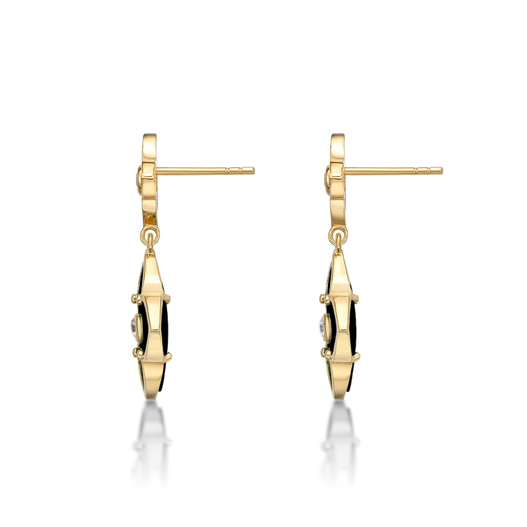 Flora Classic Double Flower Drop Earrings