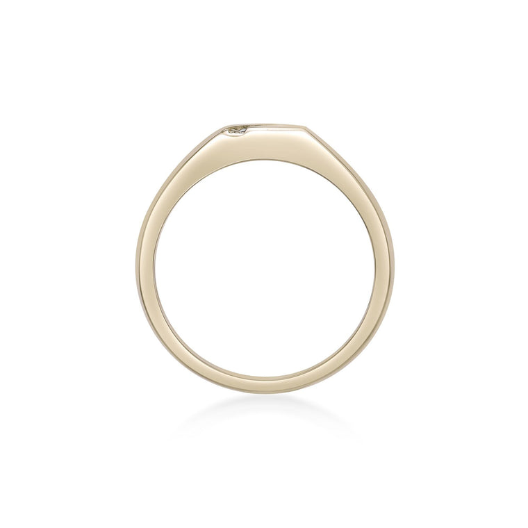 Slash Signet Ring