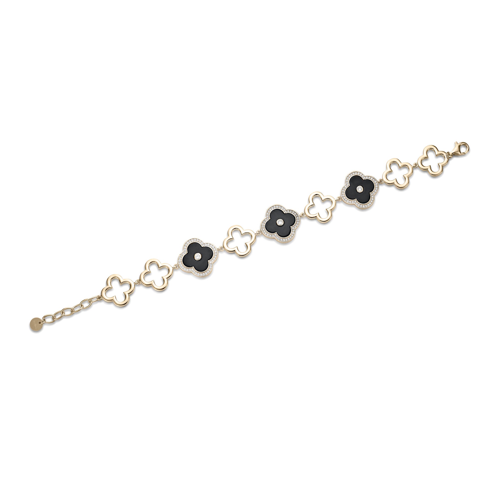 Flora Grand Halo Nine-Station Flower Bracelet