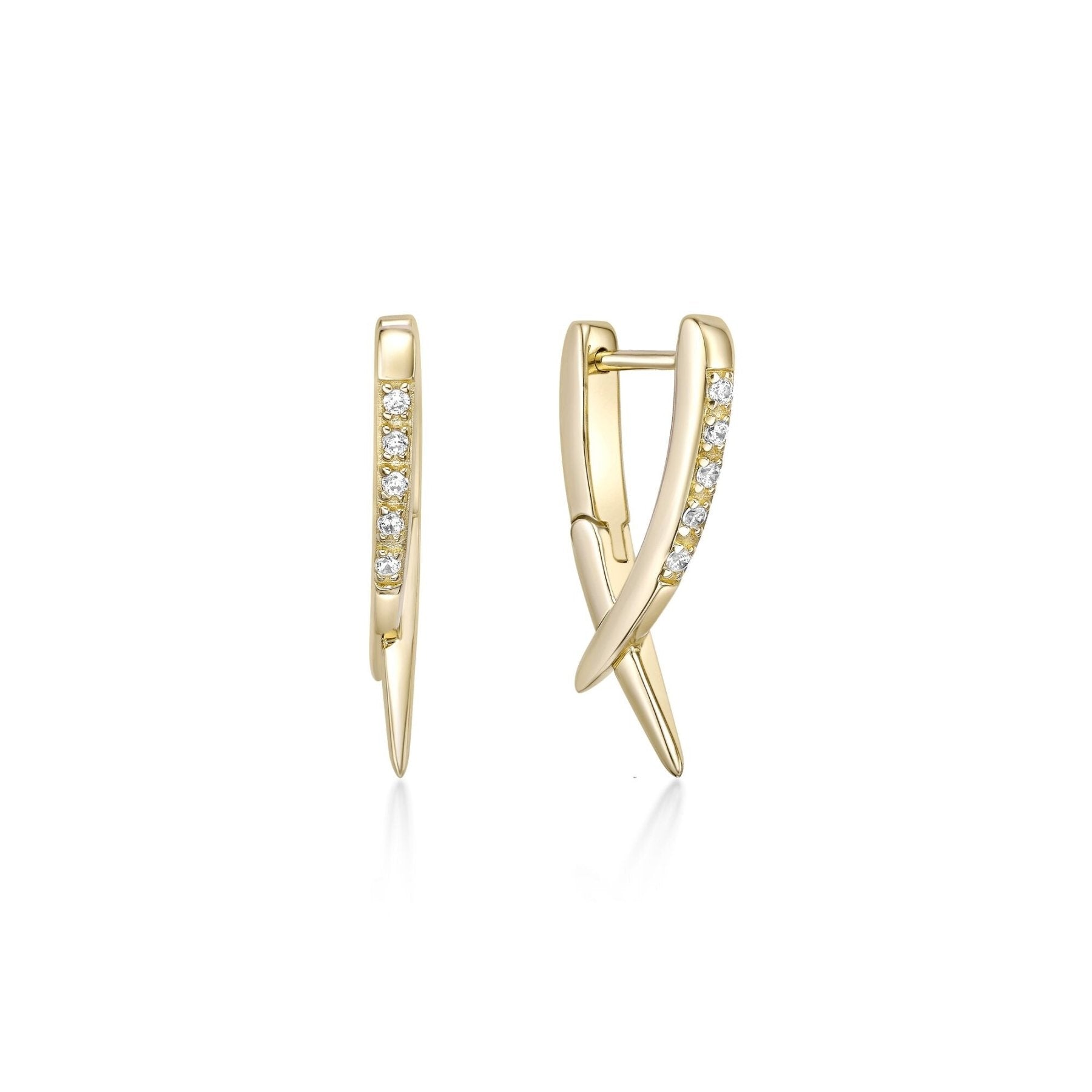 Lab Grown Diamond Spike Earrings