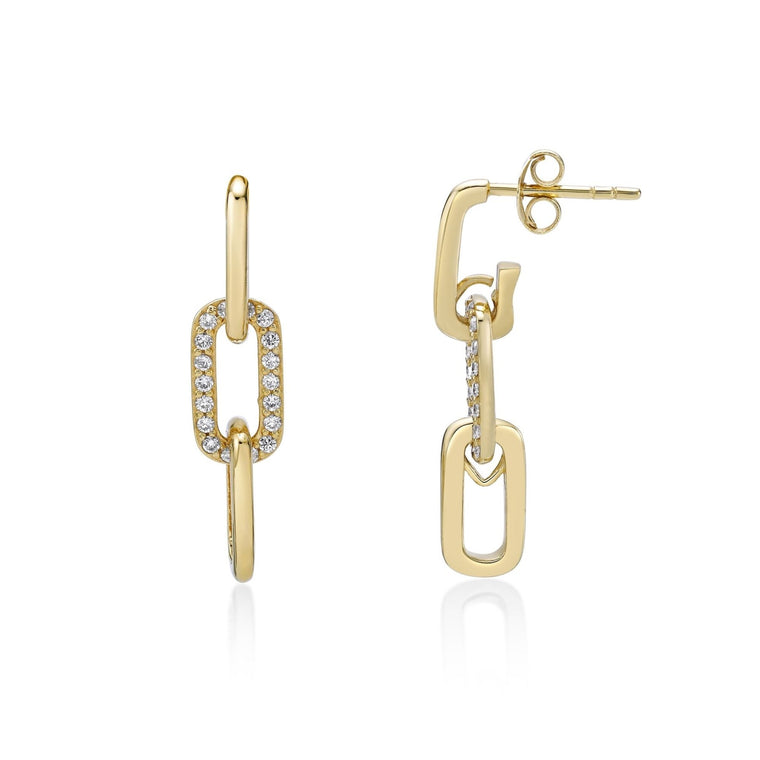 Large Dangle Chain Earrings