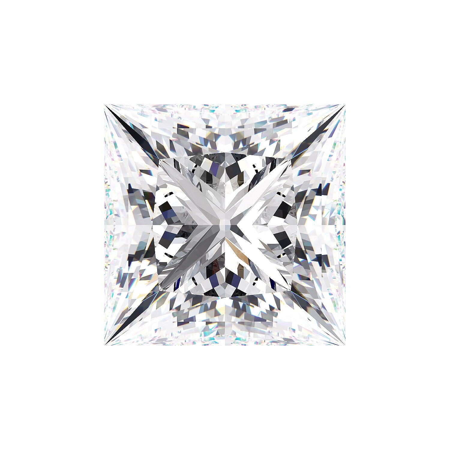 IGI Certified Princess Cut Lab Grown Diamond (D-F Color VS1-VVS2 Clarity)