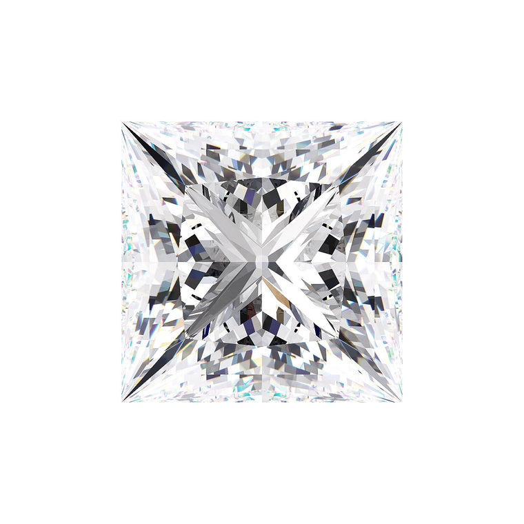 IGI Certified Princess Cut Lab Grown Diamond (D-F Color VS1-VVS2 Clarity)