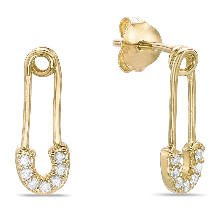 Paperclip Stud Earrings