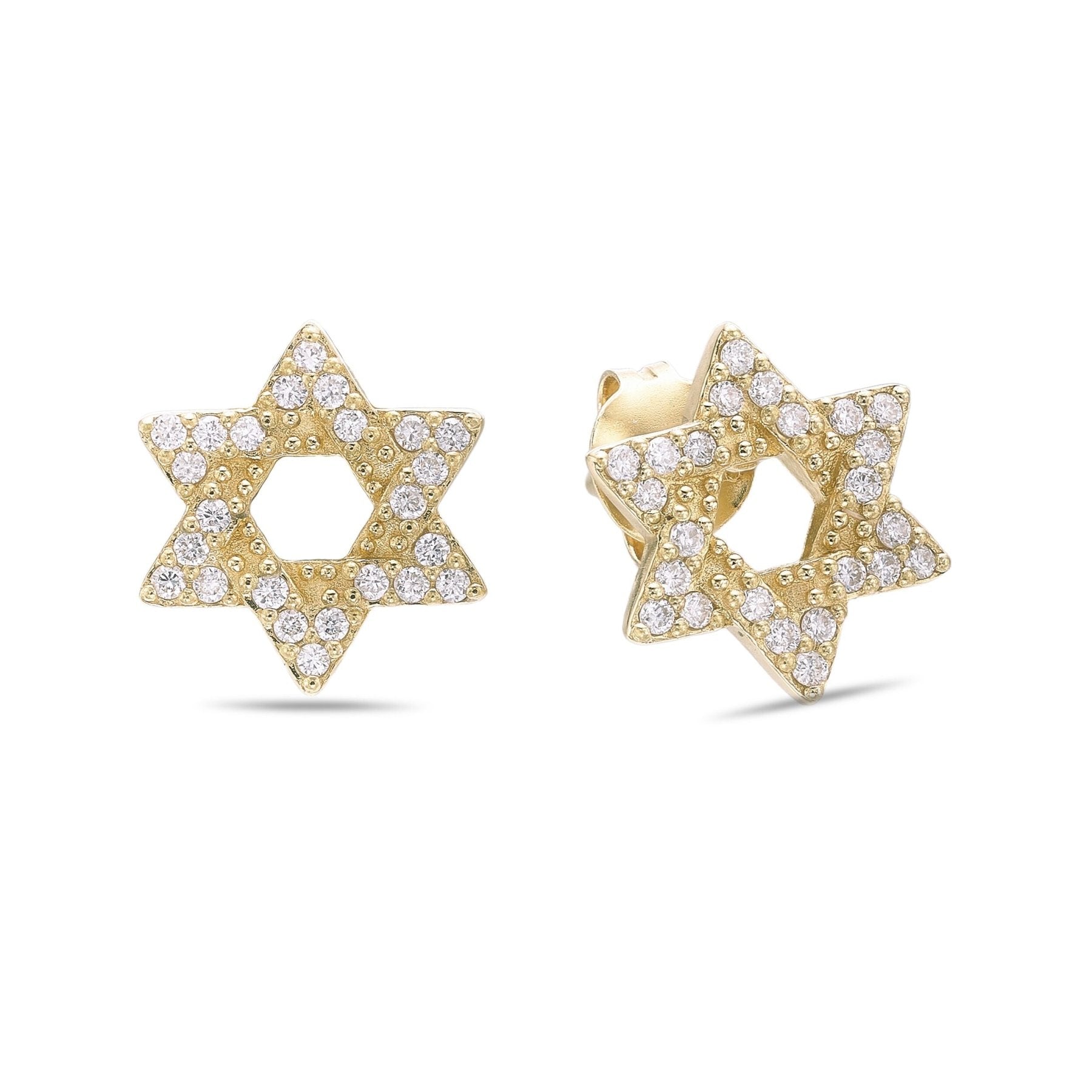 Star Of David Stud Earrings