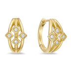 Lab Grown Diamond Cage Huggie Earrings