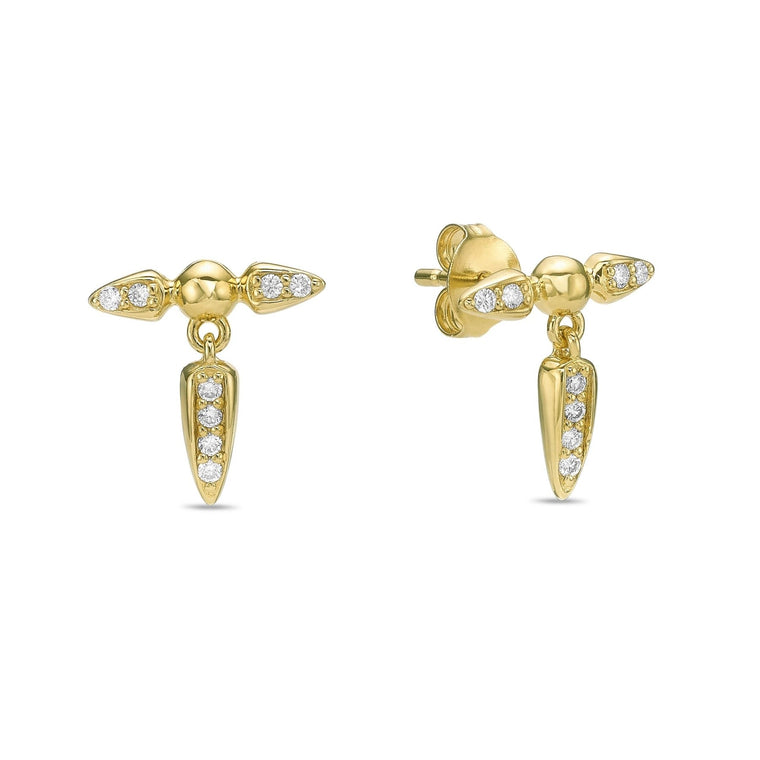 Lab Grown Diamond Spike Dangle Earring
