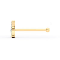 18 G (1.0 mm) Straight-Stud Nose Ring in 14K Yellow Gold