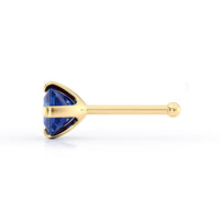 14K Cubic Zirconia Nose Stud - 20G