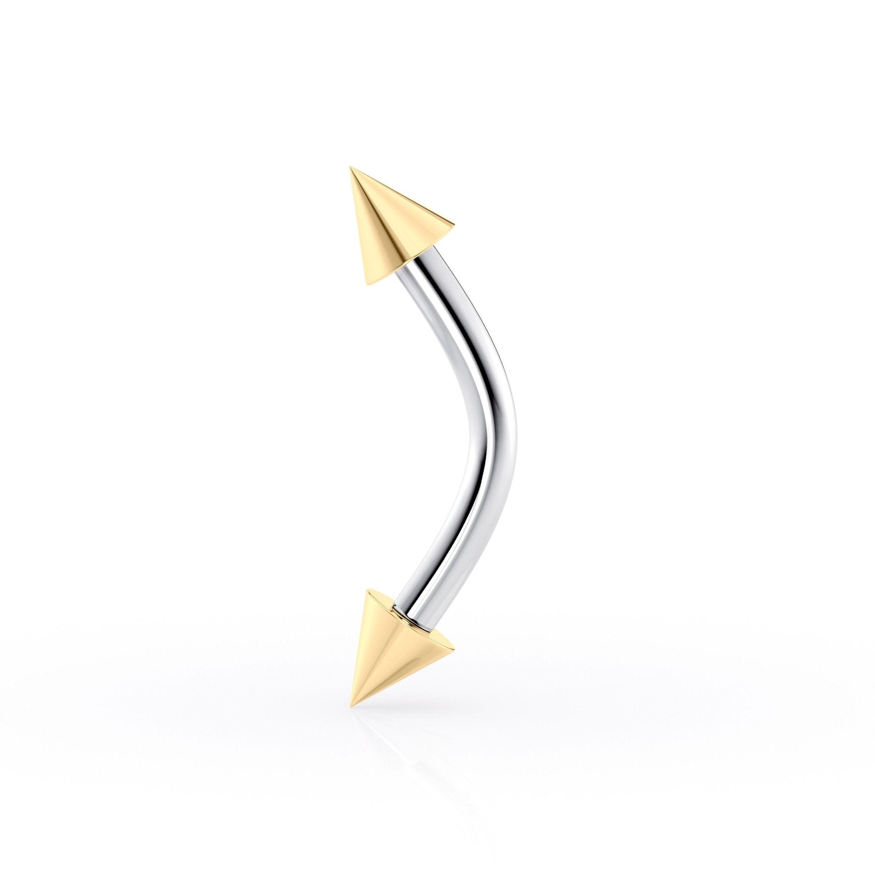 Banana Pin Eyebrow Piercing - 14G