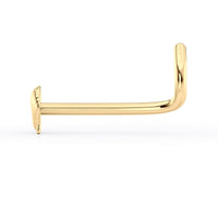 14K Seashell Curved Nose Ring - 20G