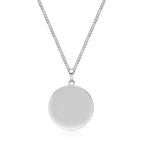Men’s Black Agate Tiger Medallion Pendant in Stainless Steel