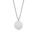 Men's Black Spinel Compass Medallion Pendant in Sterling Silver
