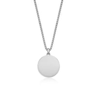 Men's Black Spinel Compass Medallion Pendant in Sterling Silver