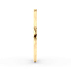 14K Ribbed Nose Hoop - 20G