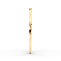 14K Ribbed Nose Hoop - 20G
