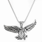 Eagle Wingspan Pendant in Stainless Steel