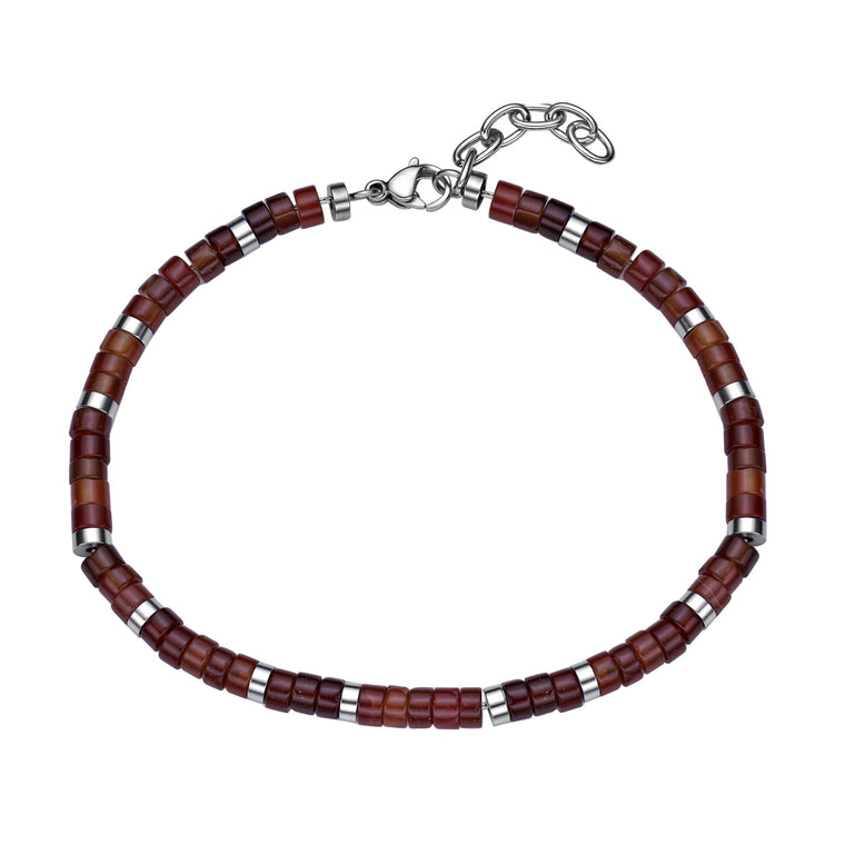Beaded Bracelet in Stainless Steel