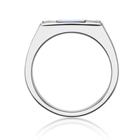 Men's Malachite Ring in Sterling Silver