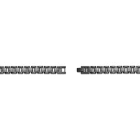 American Flag Bracelet in Black Ion-Plated Stainless Steel