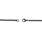 American Flag Dog Tag in Black Ion-Plated Stainless Steel