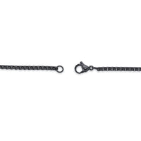 American Flag Dog Tag in Black Ion-Plated Stainless Steel