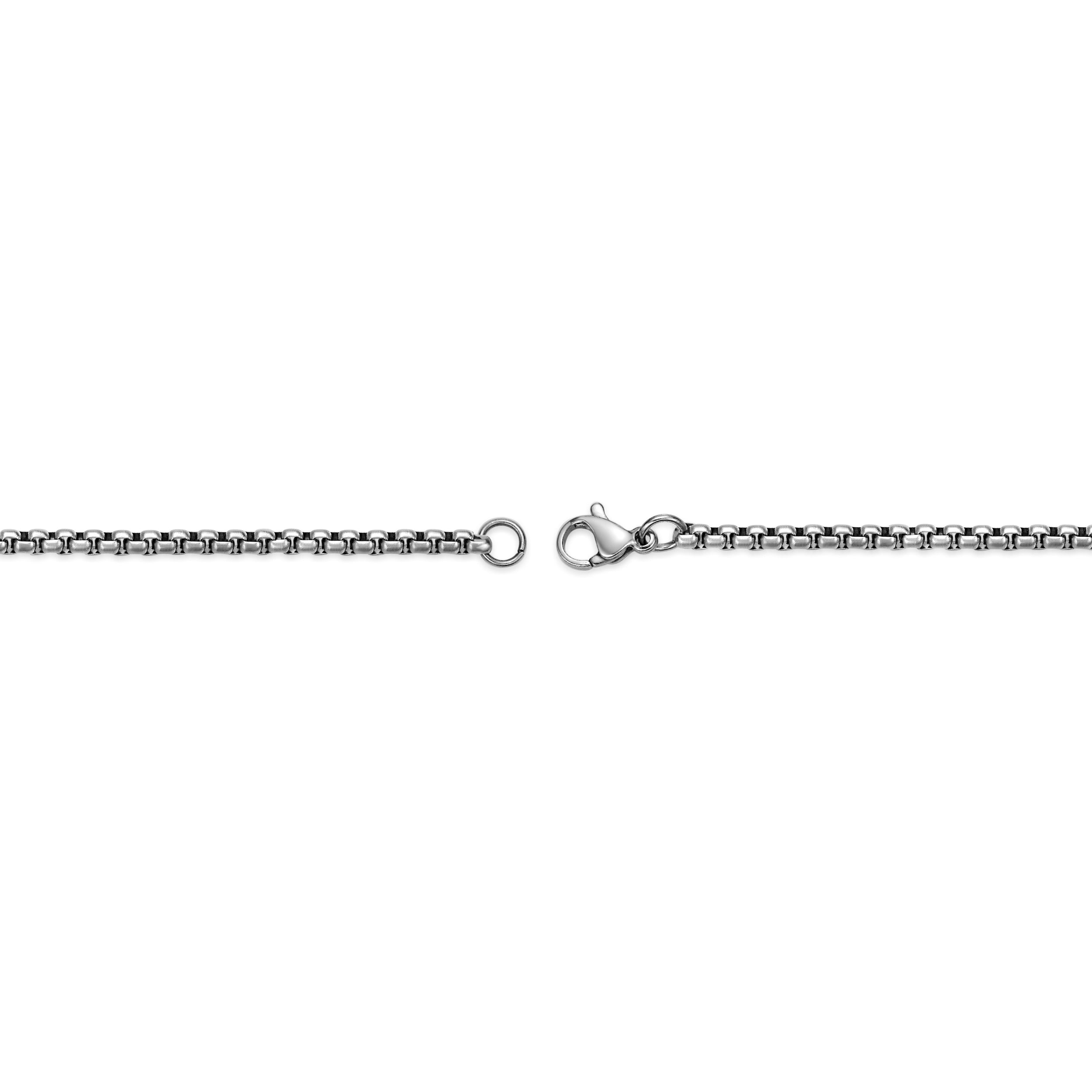 In God We Trust Eagle Dog Tag in Black Ion-Plated  Stainless Steel