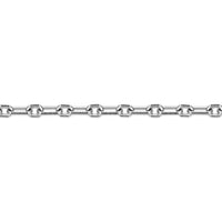 Black Spinel Paperclip Link Bracelet with Caribiner Hook in Sterling Silver, 8.5"