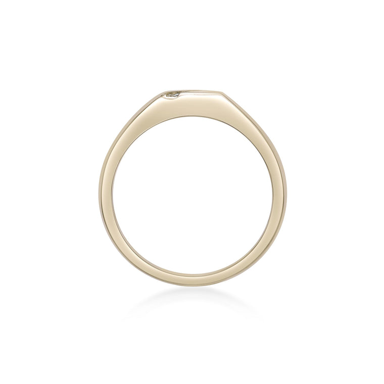 Slash Signet Ring