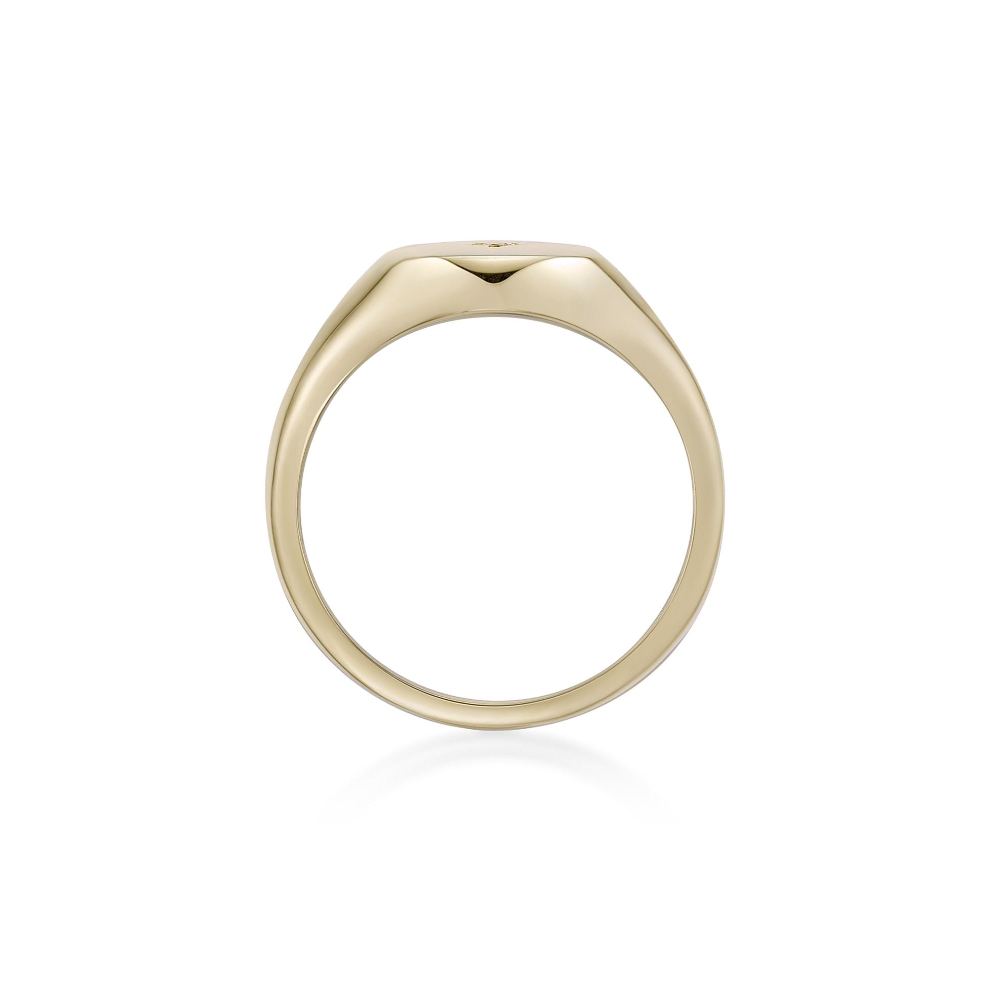 Lab Grown Diamond Star Signet Ring