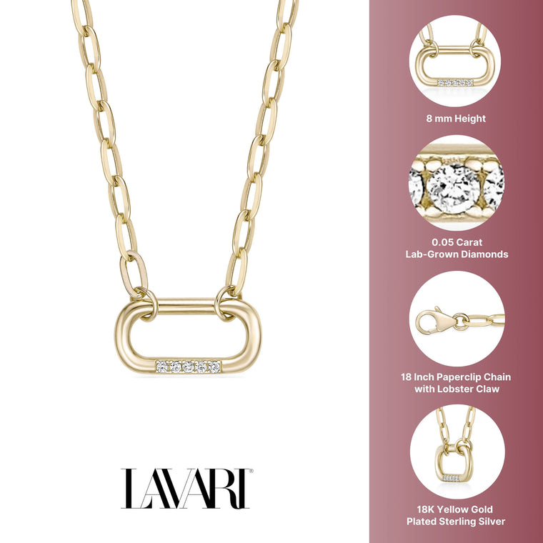Carabiner Paperclip Necklace