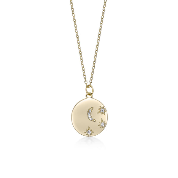 Astrological Circle Pendant Necklace