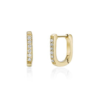 Rounded Huggie Earrings