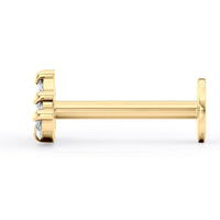 Marquee Cubic Zirconia Micro Labret  - 16G