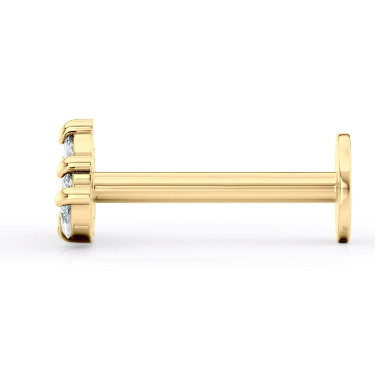 Marquee Cubic Zirconia Micro Labret  - 16G