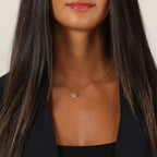 Lab Grown Diamond Paperclip Necklace