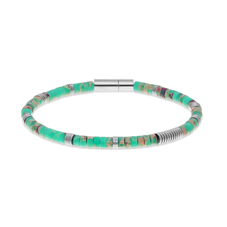 Beaded Bracelet in Stainless Steel