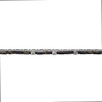Men's Tiger Eye and Black Spinel Bracelet in Sterling Silver