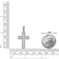 Beveled Edge Pendant in Sterling Silver