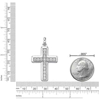 Domed Beveled Pendant in Sterling Silver