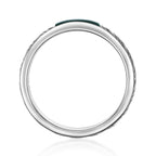 Men's Malachite Woven Band in Sterling Silver