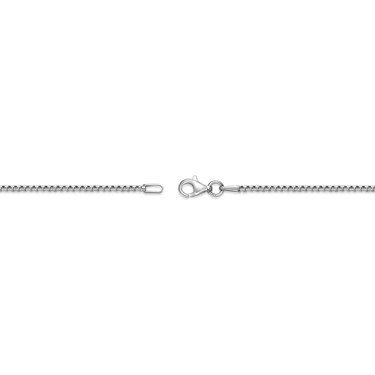 Lion's Head Dog Tag Pendant with 0.018 cttw Black Diamonds in Sterling Silver, 24"
