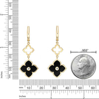 Flora Classic Double Flower Drop Earrings