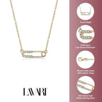 Lab Grown Diamond Paperclip Necklace