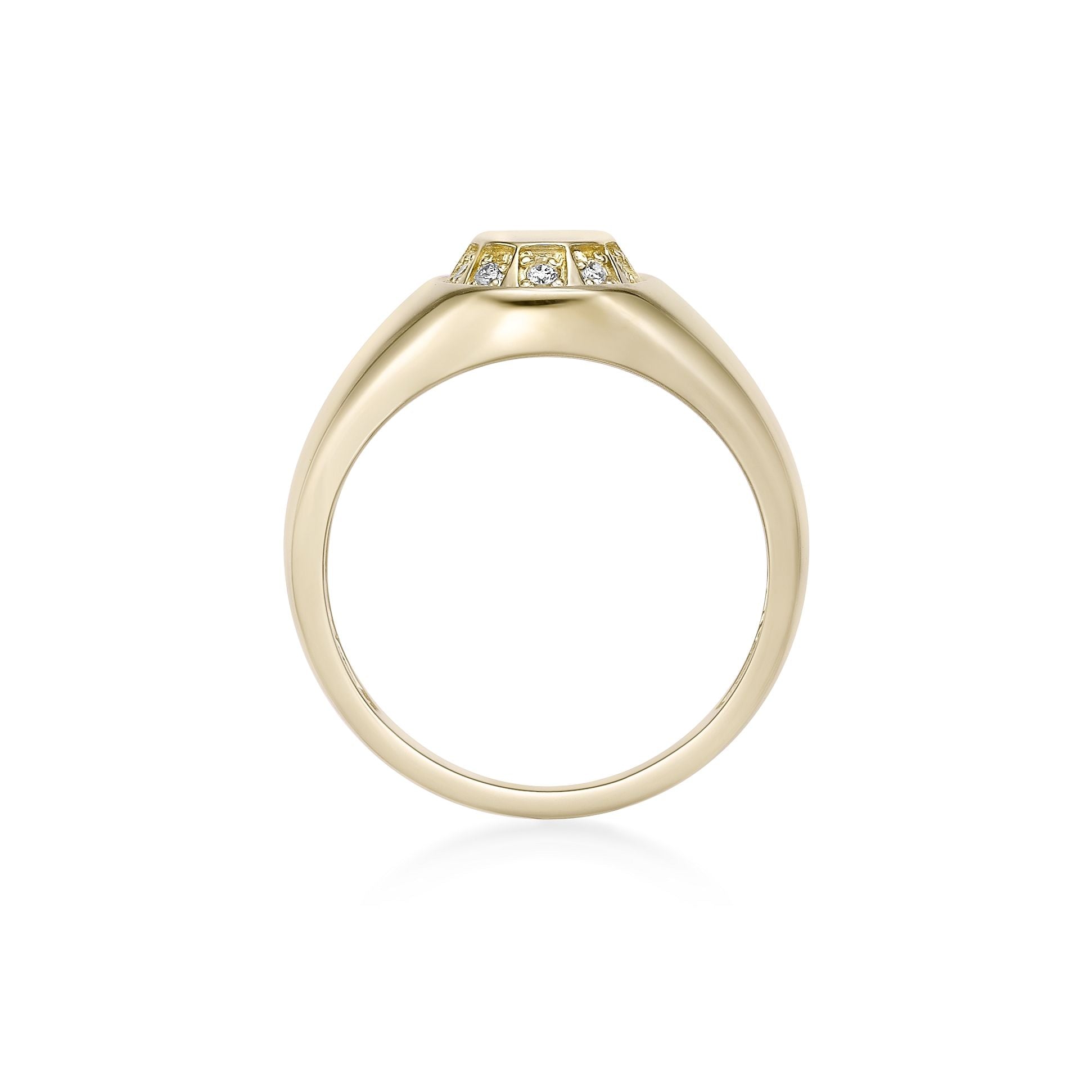 Lab Grown Diamond Oval Signet Ring