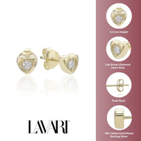 Heart Stud Earrings