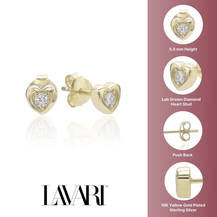 Heart Stud Earrings